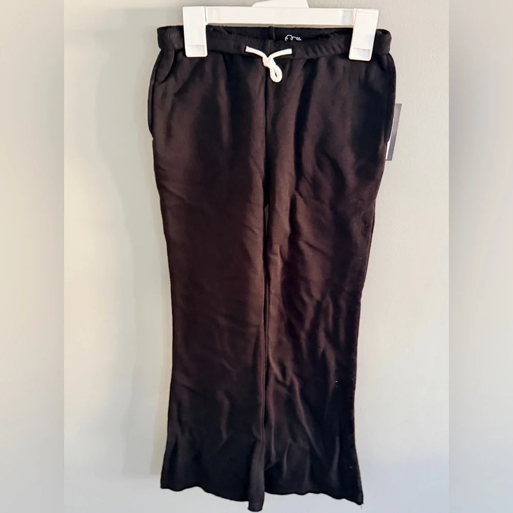 Art Class Girls Black Flare Sweatpants Drawstring Fleece Pants Size‎ M 8 NWT